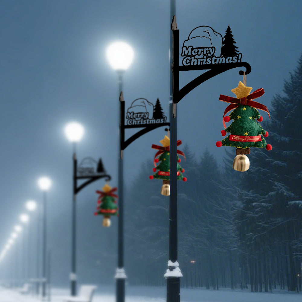 Metall Pflanzenständer mit Weihnachtsbaum-Design - Frohe Weihnachten Hängebügel