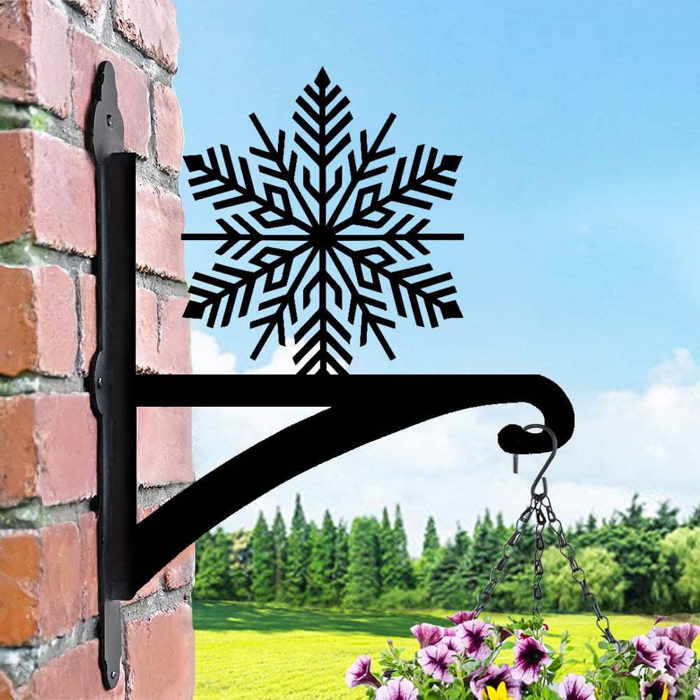 Metall Pflanzenständer mit Schneeflocken-Motiv für Weihnachten