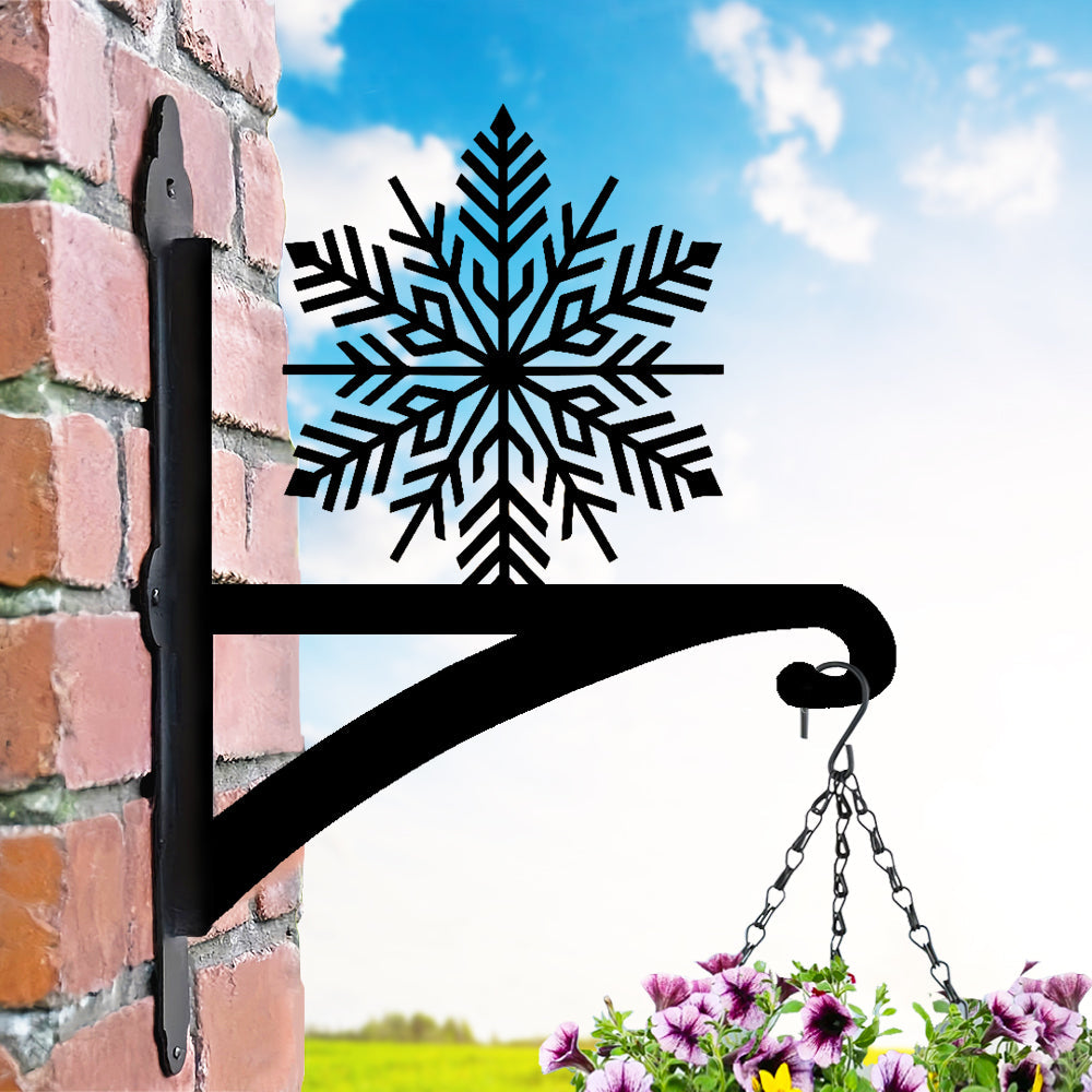 Metall Pflanzenständer mit Schneeflocken-Motiv für Weihnachten