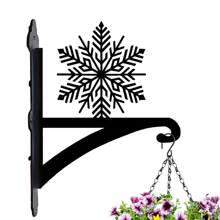 Metall Pflanzenständer mit Schneeflocken-Motiv für Weihnachten