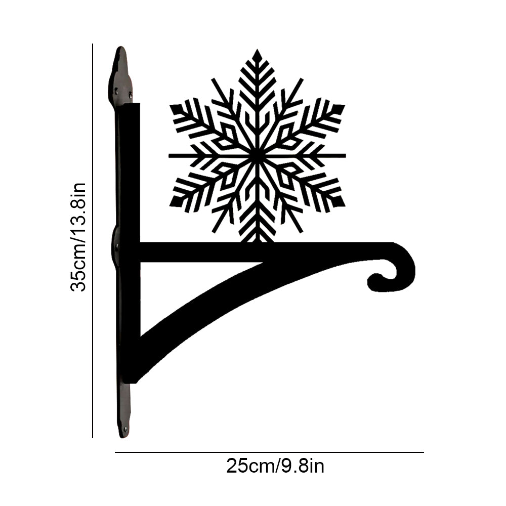 Metall Pflanzenständer mit Schneeflocken-Motiv für Weihnachten