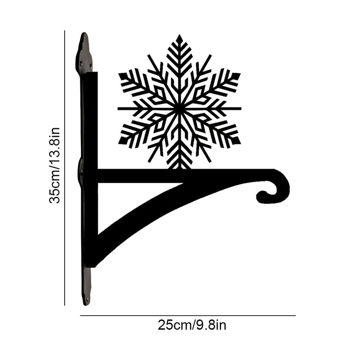 Metall Pflanzenständer mit Schneeflocken-Motiv für Weihnachten