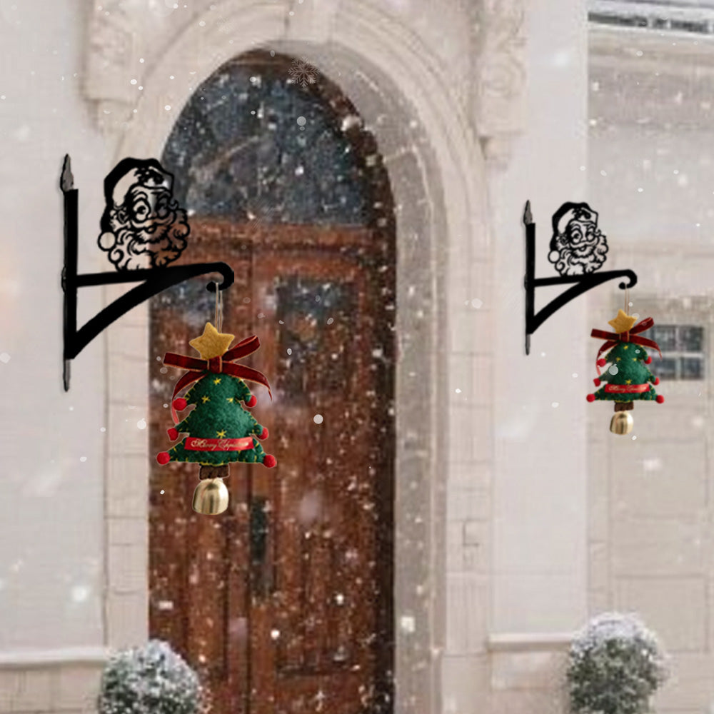 Metall Pflanzenständer mit Weihnachtsmann-Hängebügel