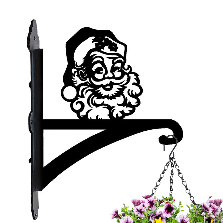 Metall Pflanzenständer mit Weihnachtsmann-Hängebügel