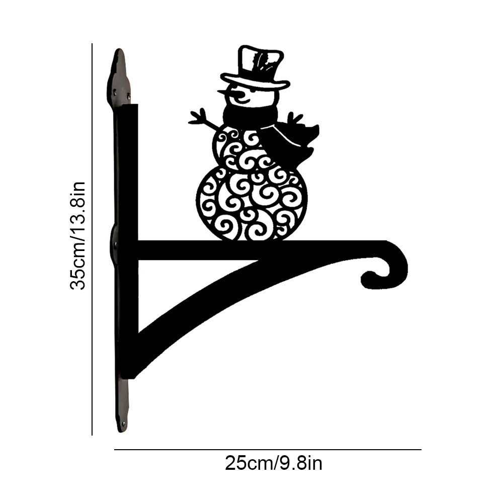Metall Pflanzenständer mit Schneemann-Design für Weihnachten