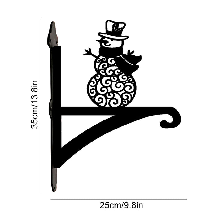 Metall Pflanzenständer mit Schneemann-Design für Weihnachten