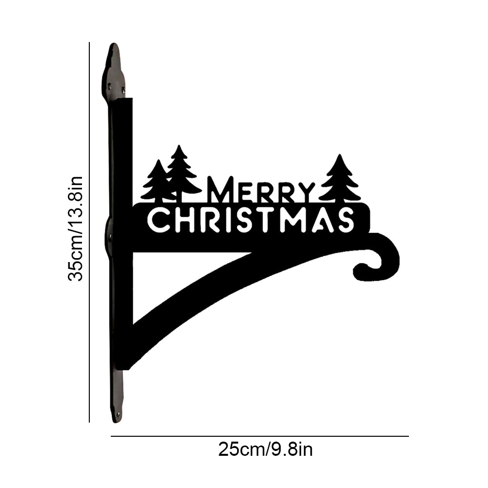 Metall Pflanzenständer mit Hängebügel – Frohe Weihnachten