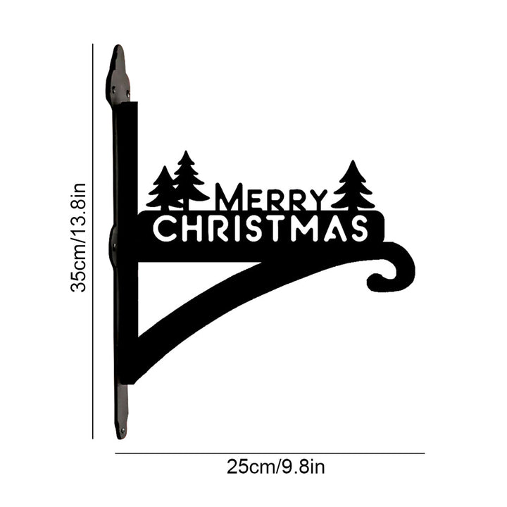 Metall Pflanzenständer mit Hängebügel – Frohe Weihnachten