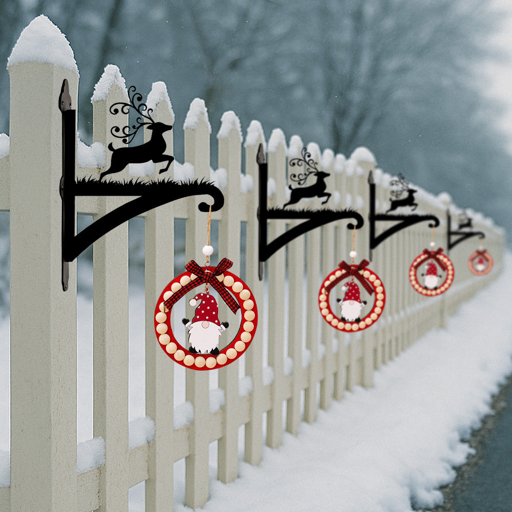 Metall Pflanzenständer mit Weihnachts-Hirsch-Motiv