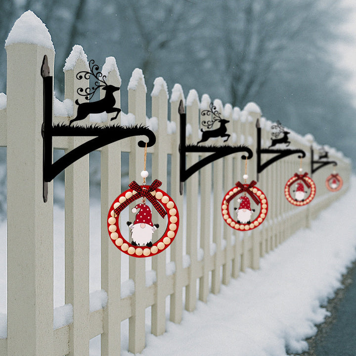 Metall Pflanzenständer mit Weihnachts-Hirsch-Motiv