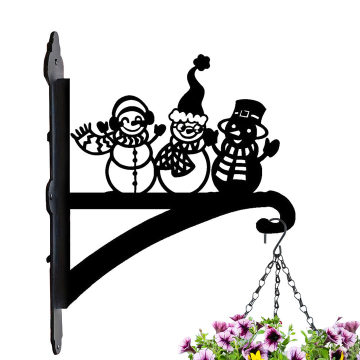 Metall Pflanzenständer Schneemann für Weihnachten