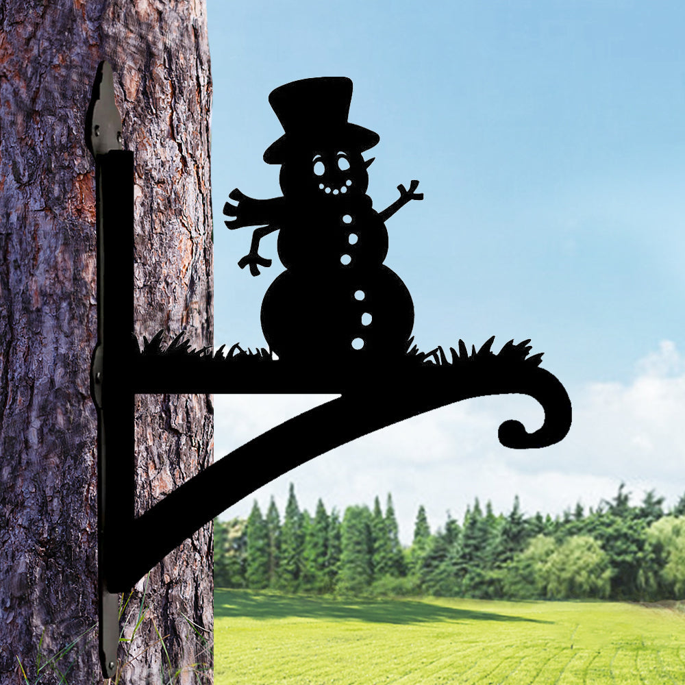 Metall Pflanzenständer Schneemann für Weihnachten