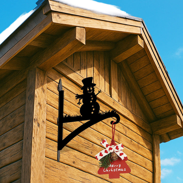 Metall Pflanzenständer Schneemann für Weihnachten