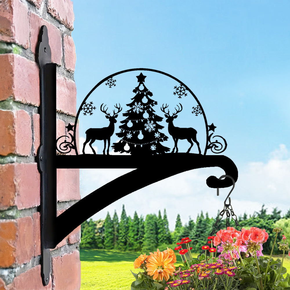 Metall Pflanzenständer mit Weihnachts-Hirsch Design