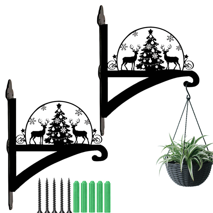 Metall Pflanzenständer mit Weihnachts-Hirsch Design