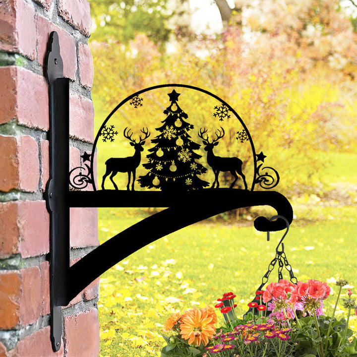 Metall Pflanzenständer mit Weihnachts-Hirsch Design