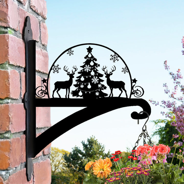 Metall Pflanzenständer mit Weihnachts-Hirsch Design