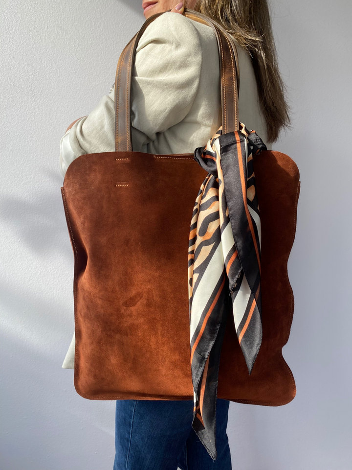 Wildleder Shopper-Tasche
