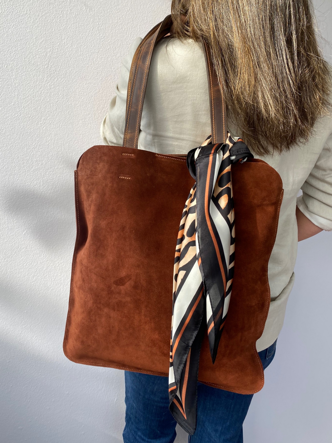 Wildleder Shopper-Tasche