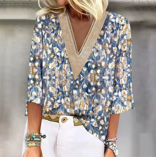 Nica | Elegante Bluse mit floralem Design