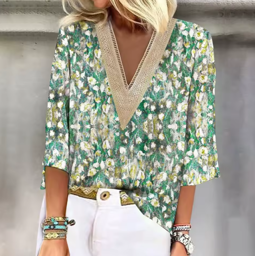 Nica | Elegante Bluse mit floralem Design
