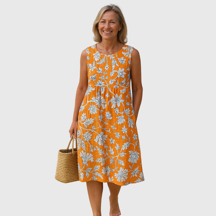 Cavell™ – Sommerkleid mit tropischem Blumenprint und lässiger Passform
