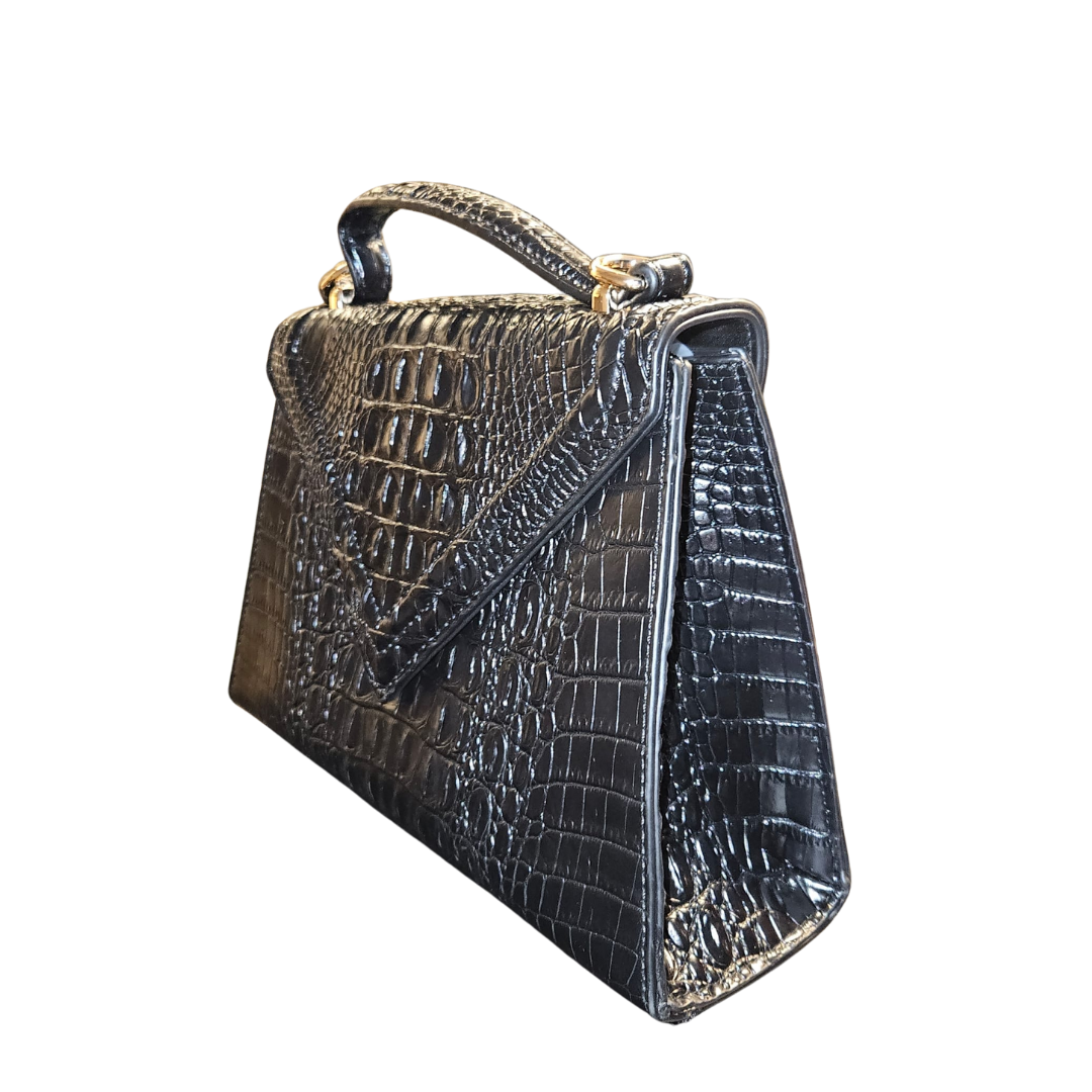 Schwarze Valentina Handtasche