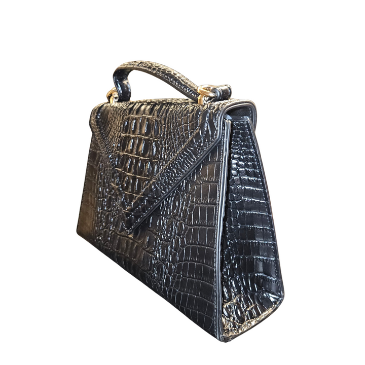 Schwarze Valentina Handtasche