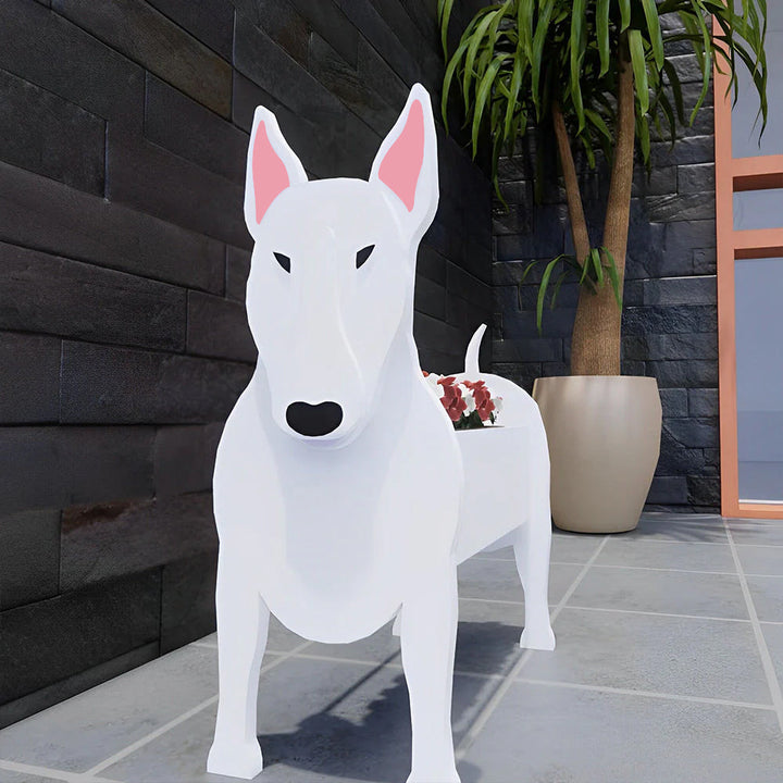 Bullterrier Pflanztopf