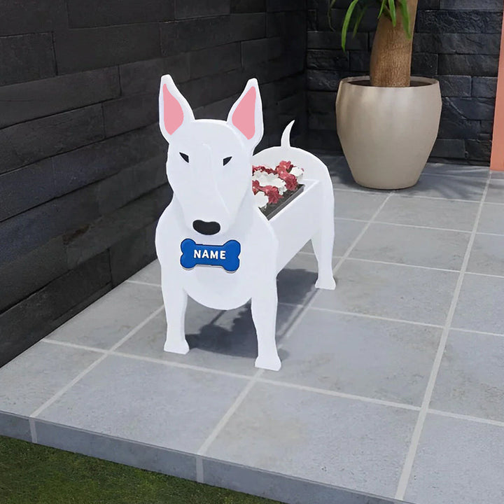 Bullterrier Pflanztopf
