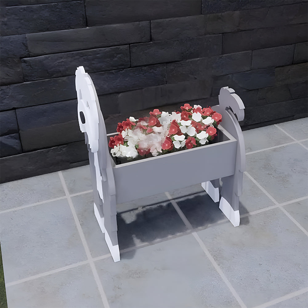 Bearded Collie Planter