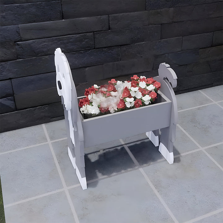 Bearded Collie Planter