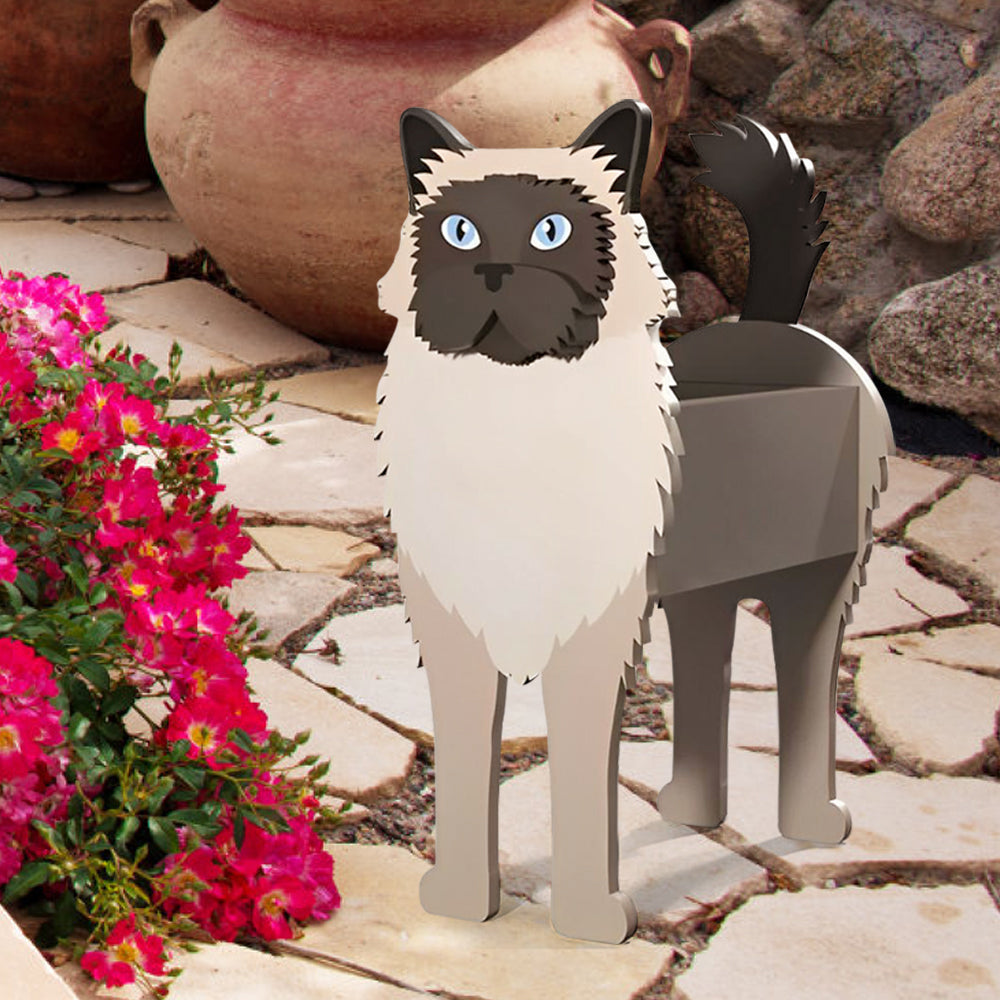 Birma-Katze Pflanzgefäß