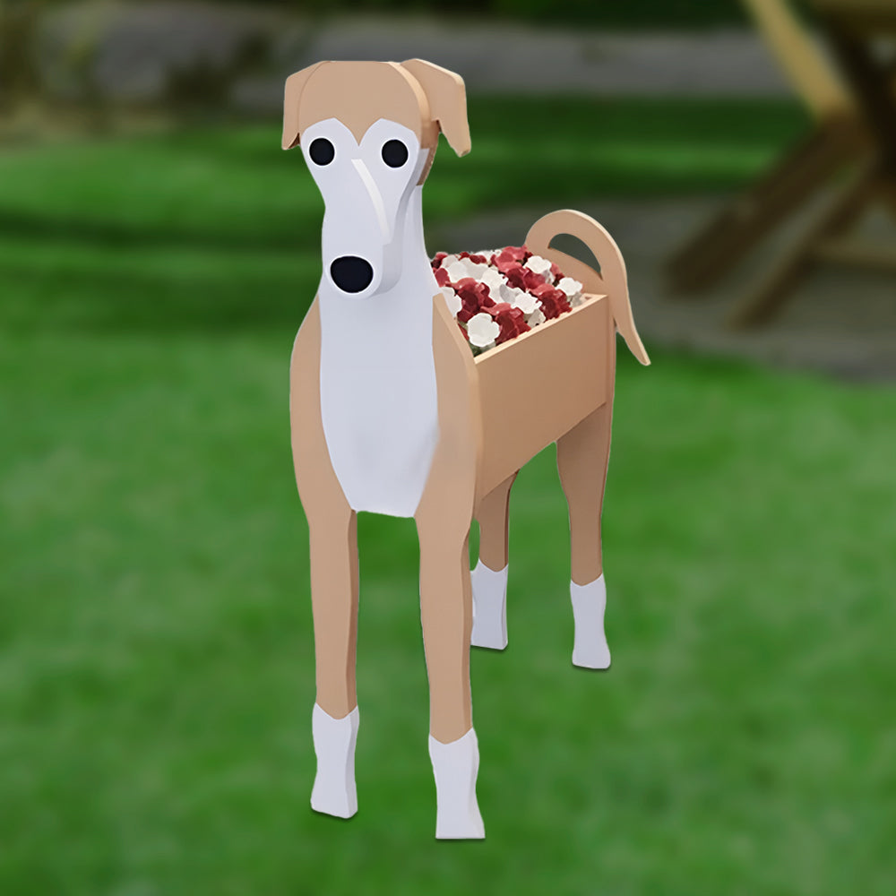 Braun-Grauer Hound Pflanzgefäß