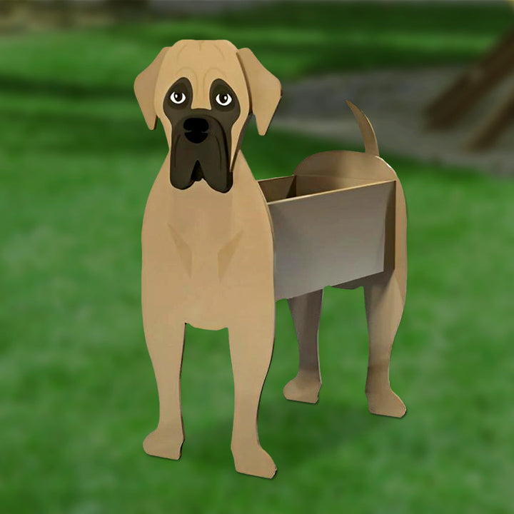 Bullmastiff Flower Pot