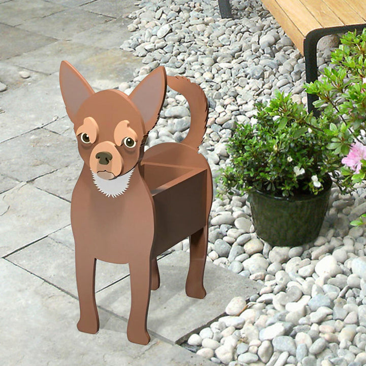 Chihuahua Blumen Topf
