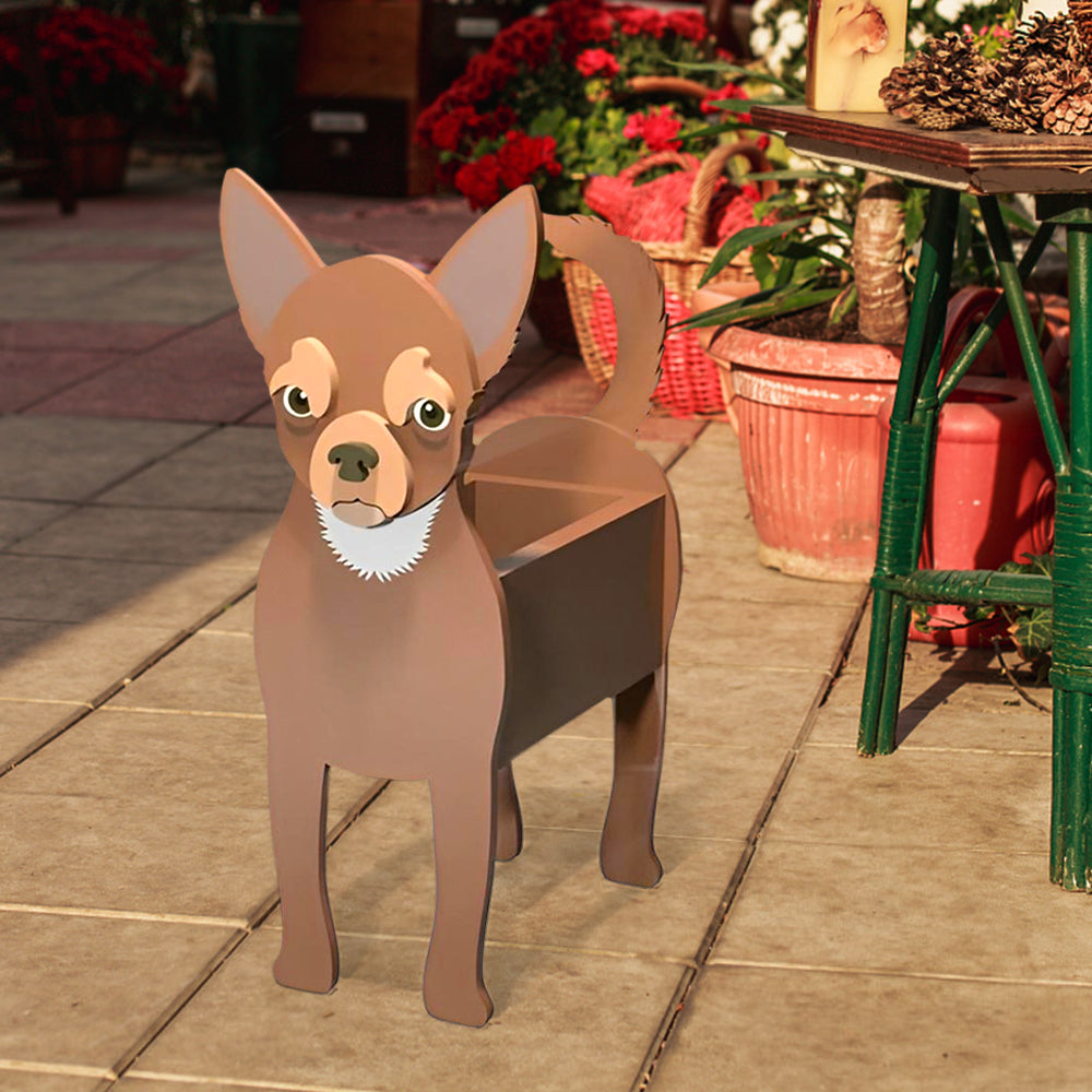 Chihuahua Blumen Topf