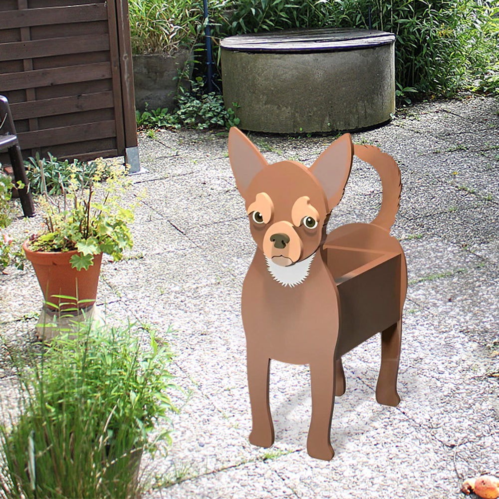Chihuahua Blumen Topf