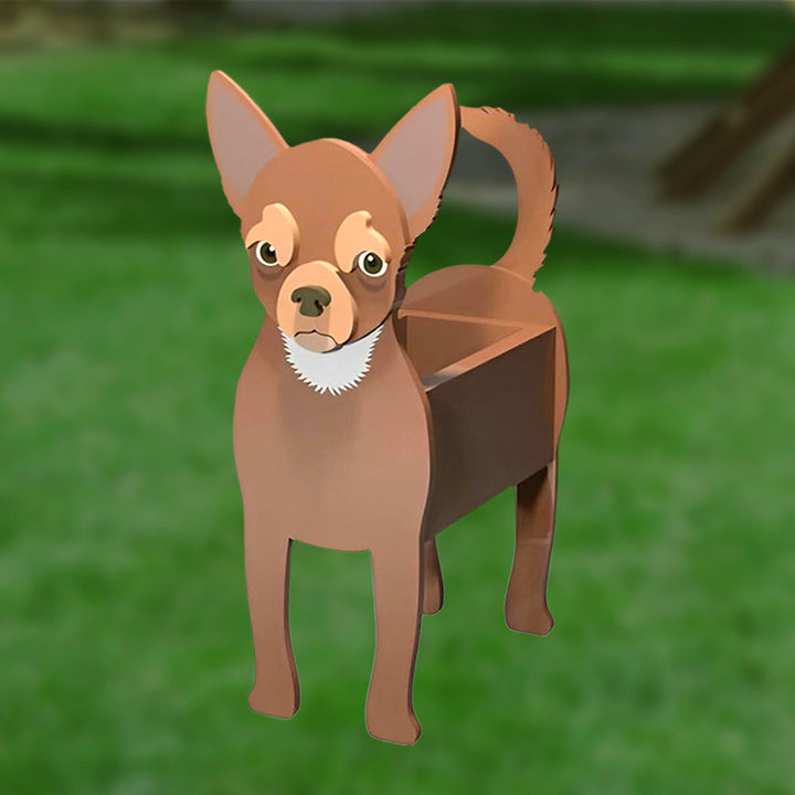 Chihuahua Blumen Topf