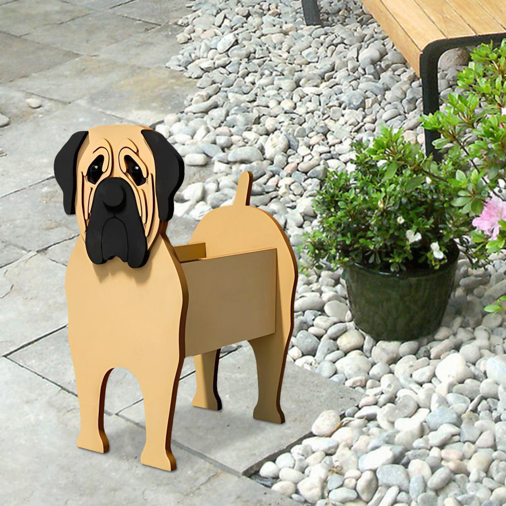 Englischer Mastiff Pflanzgefäß