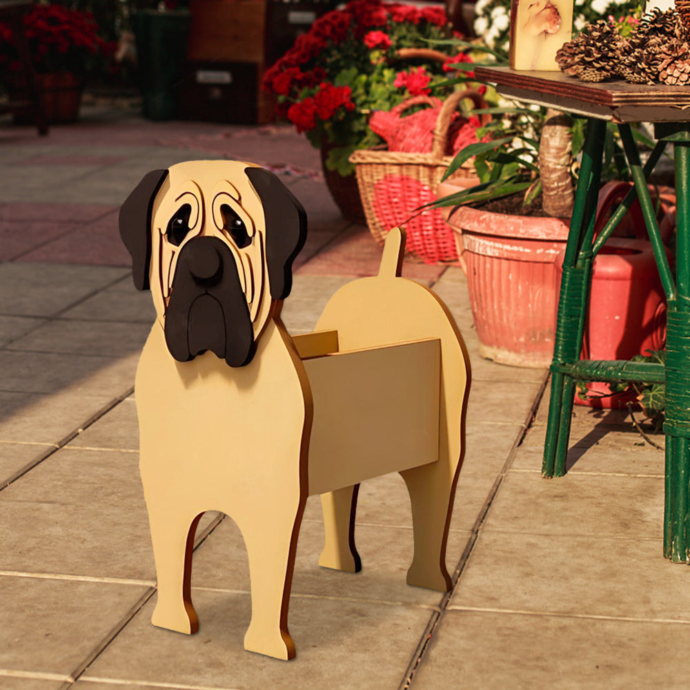 Englischer Mastiff Pflanzgefäß