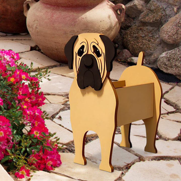 Englischer Mastiff Pflanzgefäß