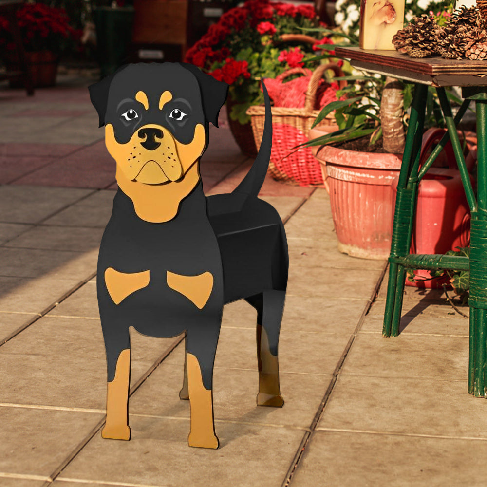 Rottweiler Pflanzentopf
