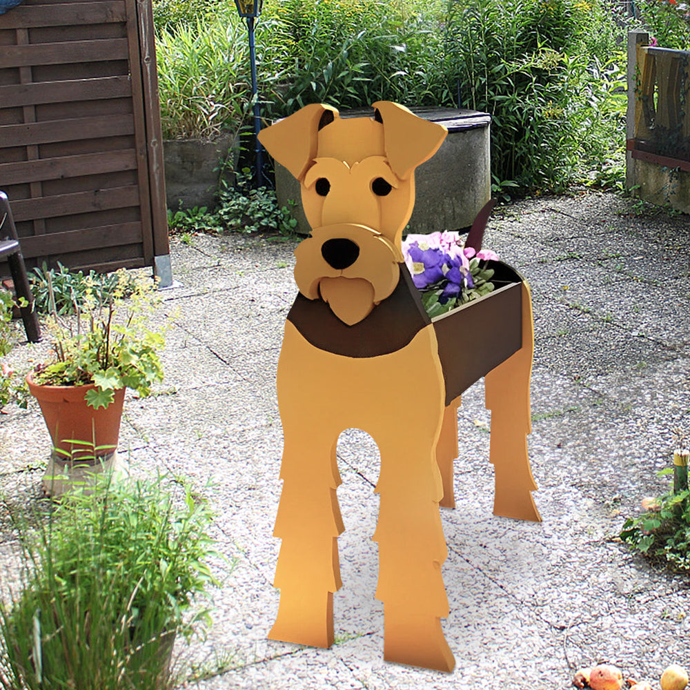 Airedale Terrier Blumenpot