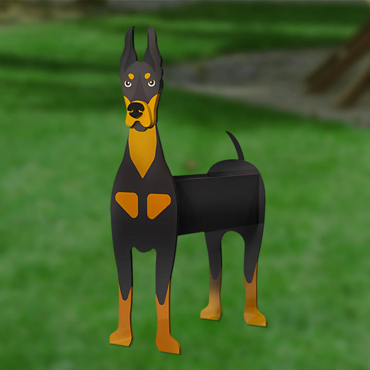 Dobermann Pflanzgefäß