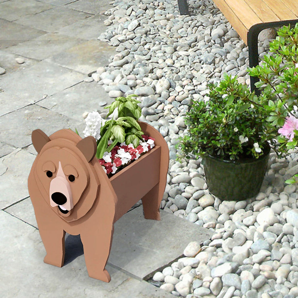 Brauner Bär Pflanzgefäß