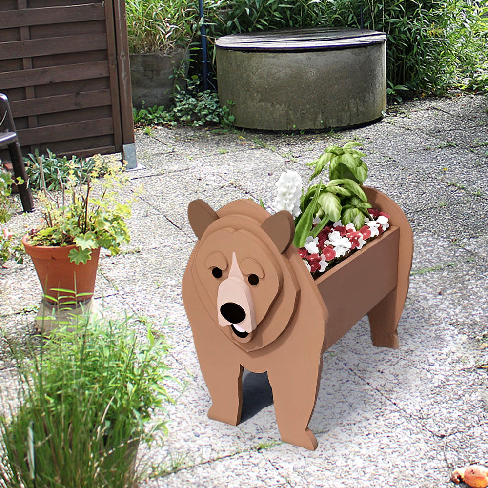 Brauner Bär Pflanzgefäß