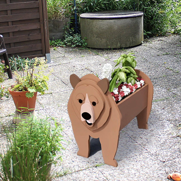 Brauner Bär Pflanzgefäß