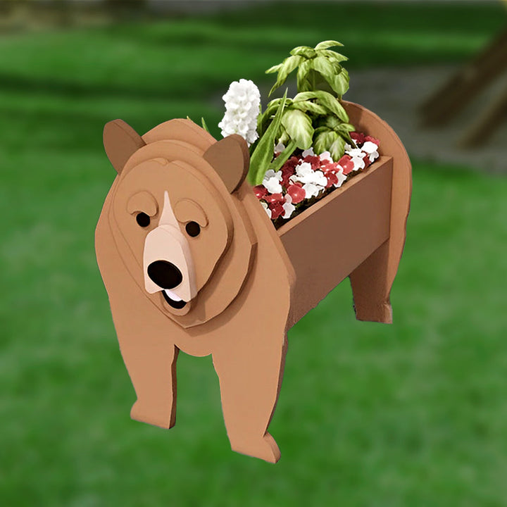 Brauner Bär Pflanzgefäß