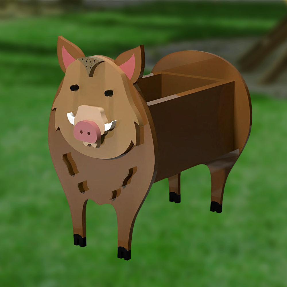 Wildschwein Pflanzgefäß